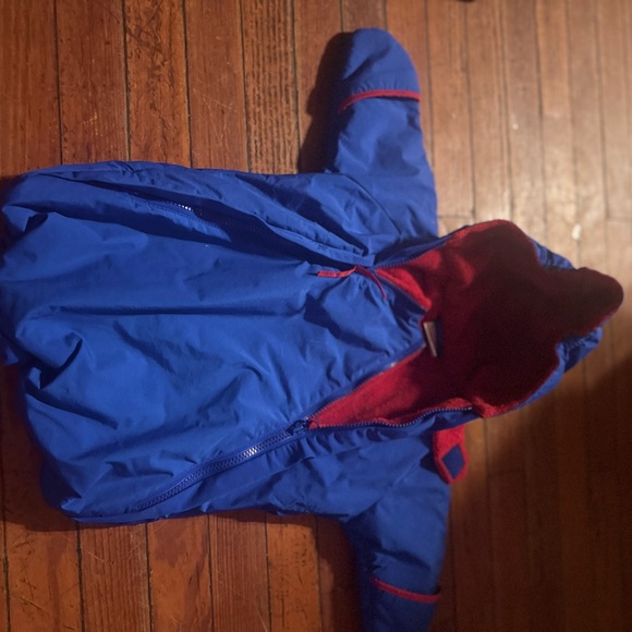 Vintage rugged bear infant car seat stroller winter bunting snowsuit - Picture 2 of 9